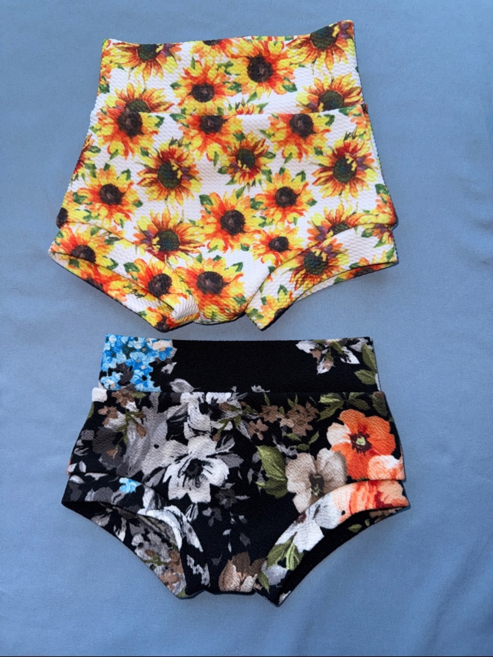 Floral High Waist bloomers/diaper cover